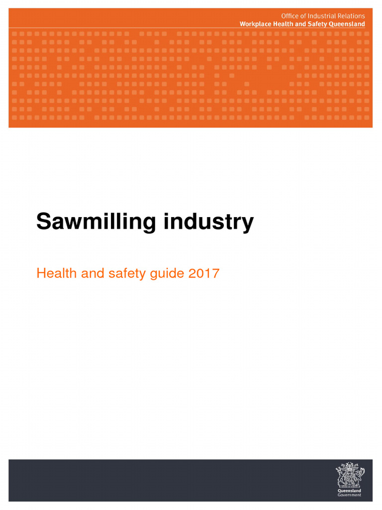 Sawmilling Industry Whs Guide 2017 | PDF | Occupational Safety And ...