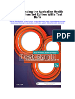 Download Understanding The Australian Health Care System 3Rd Edition Willis Test Bank full chapter pdf