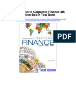 Introduction To Corporate Finance 4Th Edition Booth Test Bank Full Chapter PDF