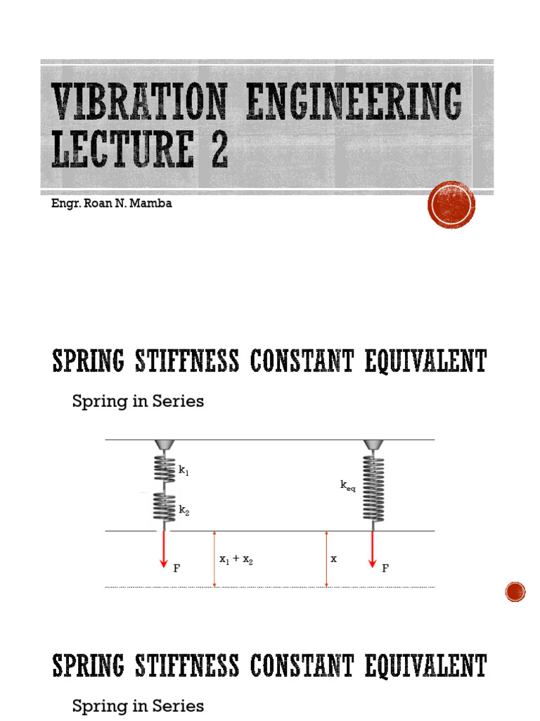Vibration Lecture 2 09.22.21 RTU | PDF