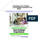 Understanding Your College Experience 2Nd Edition Gardner Test Bank Full Chapter PDF