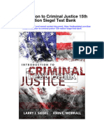 Introduction To Criminal Justice 15Th Edition Siegel Test Bank Full Chapter PDF