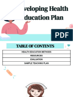 Health Education Plan