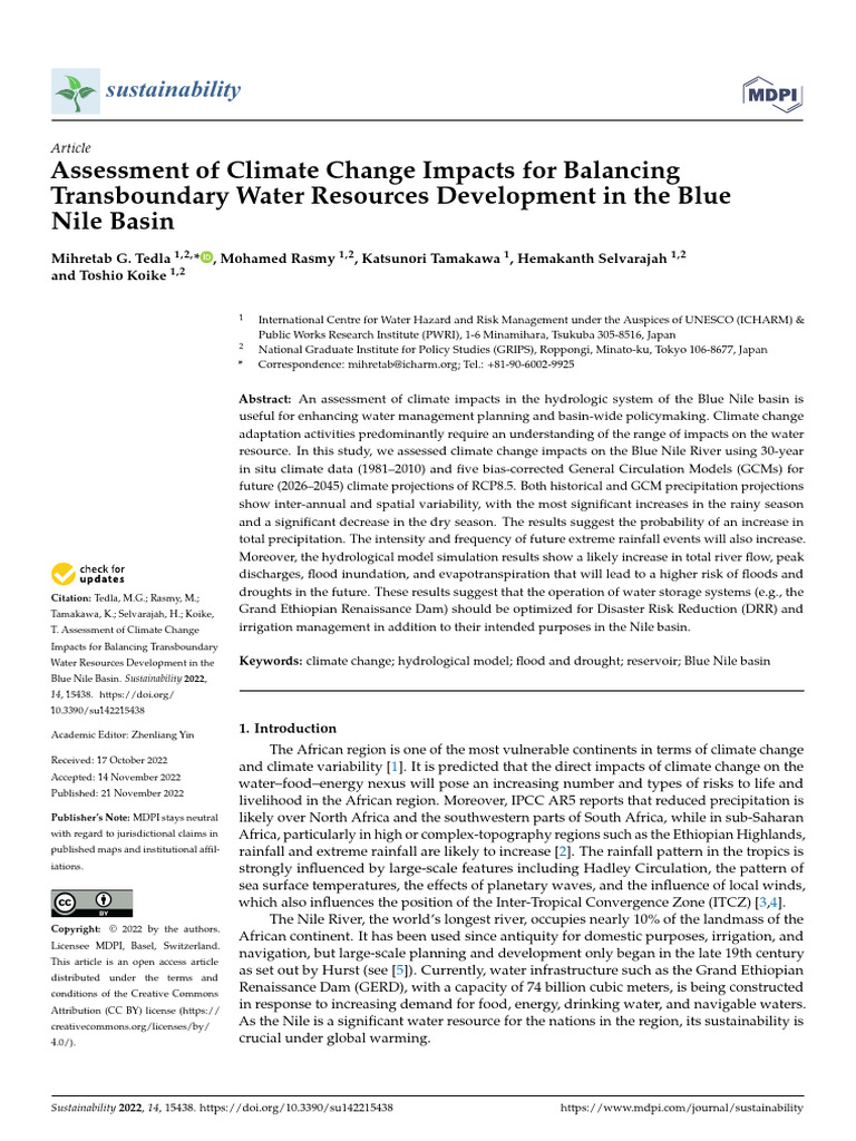 Sustainability 14 15438 | PDF | General Circulation Model | Climate
