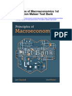 Principles of Macroeconomics 1St Edition Mateer Test Bank Full Chapter PDF