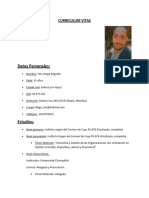 CURRICULUM VITAE para Tribunal de Cuentas