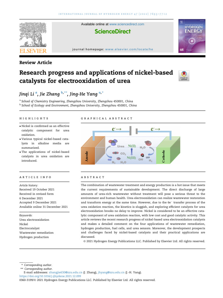 Research Progress and Applications of Nickel-Based | PDF ...