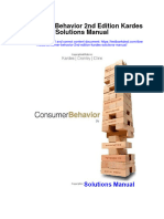 Download ebook Consumer Behavior 2Nd Edition Kardes Solutions Manual full chapter pdf