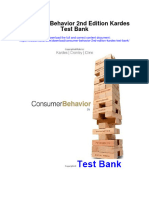 Download ebook Consumer Behavior 2Nd Edition Kardes Test Bank full chapter pdf
