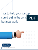 Tips To Help Your Startup Stand Out in The Competitve Business World