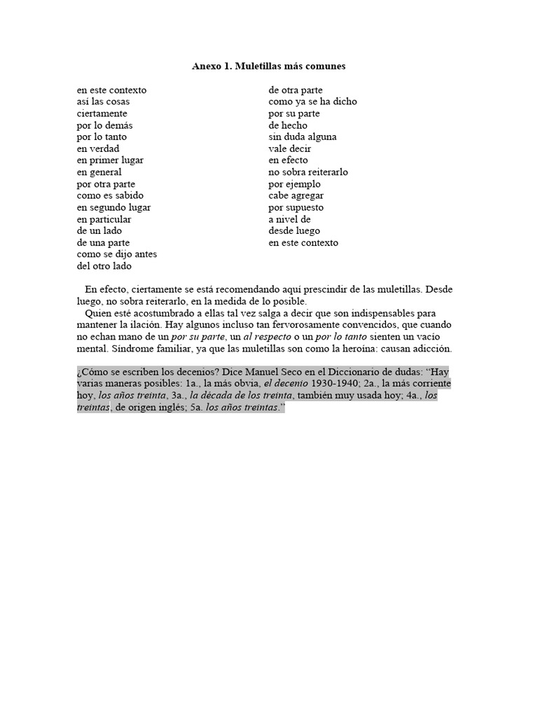 QUE ES MULETILLAS Y EJEMPLOS visual data 2