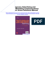 Ebook Contemporary Advertising and Integrated Marketing Communications 15Th Edition Arens Solutions Manual Full Chapter PDF