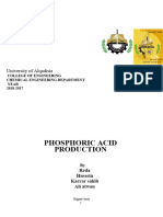 Phosphoric Acid Production: University of Alqadisia