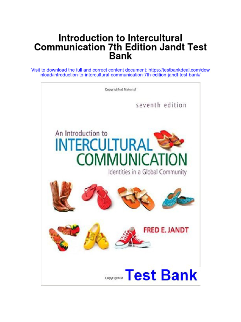 Introduction To Intercultural Communication 7Th Edition Jandt Test Bank