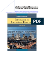 Introduction To International Economics 3Rd Edition Salvatore Solutions Manual Full Chapter PDF