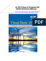 Visual Basic 2012 How To Program 6Th Edition Deitel Solutions Manual Full Chapter PDF
