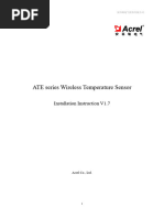 322-ATE Series Wireless Temperature Sensor Installation Instruction V1.7-20200924