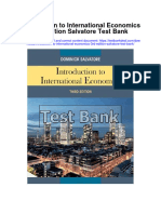 Introduction To International Economics 3Rd Edition Salvatore Test Bank Full Chapter PDF