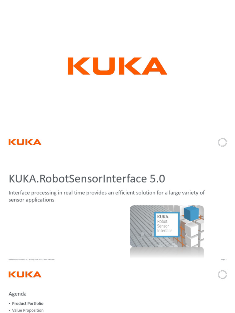 SW PPT KUKA - RSI 5.0 en External | PDF | Input/Output | Robot