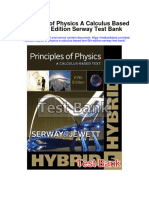 Principles of Physics A Calculus Based Text 5Th Edition Serway Test Bank Full Chapter PDF