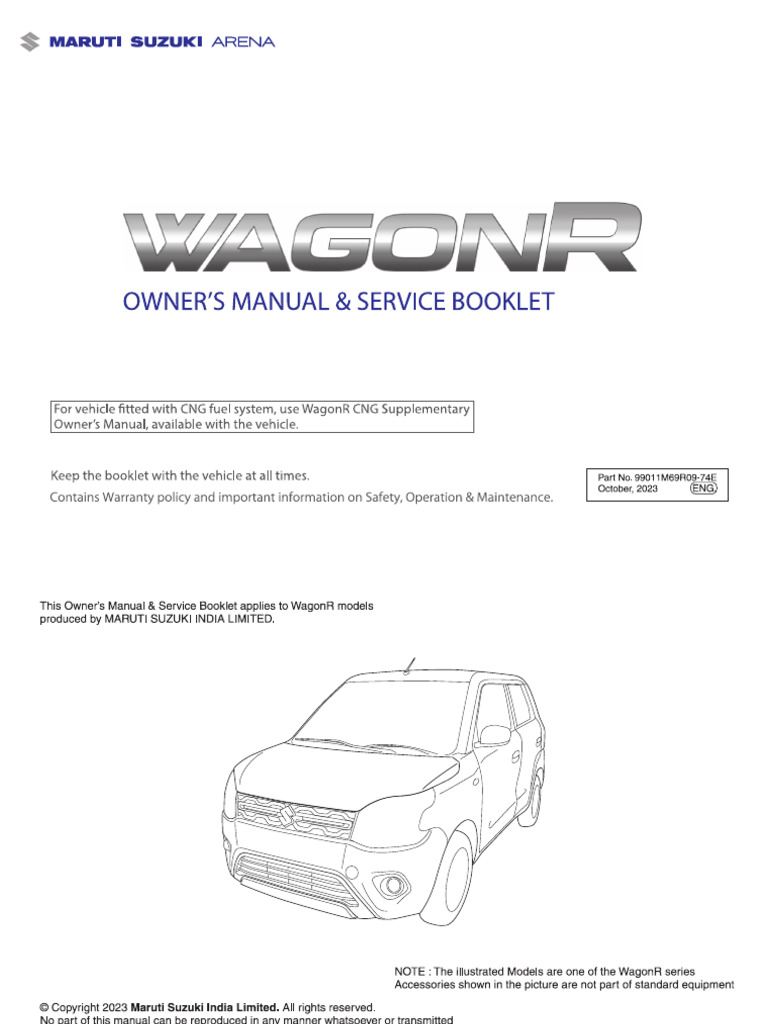 WagonR Owner's Manual | PDF | Seat Belt | Mechanical Engineering