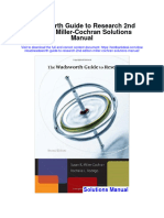 Wadsworth Guide To Research 2Nd Edition Miller Cochran Solutions Manual Full Chapter PDF