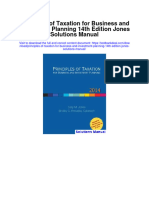 Principles of Taxation For Business and Investment Planning 14Th Edition Jones Solutions Manual Full Chapter PDF
