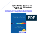 Principles of Taxation For Business and Investment Planning 14Th Edition Jones Test Bank Full Chapter PDF