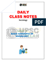 Sociology 04 - Daily Class Notes (UPSC Optional Sociology)