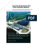 Water Resources Engineering 2Nd Edition Chin Solutions Manual Full Chapter PDF