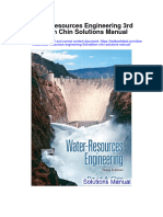 Water Resources Engineering 3Rd Edition Chin Solutions Manual Full Chapter PDF