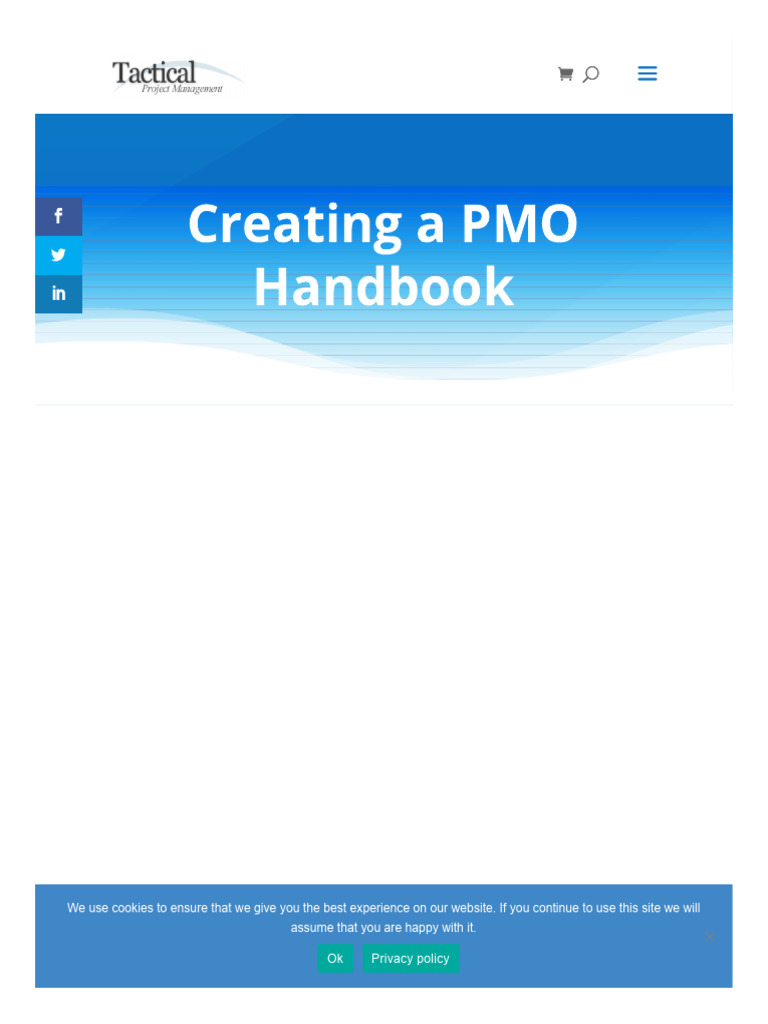Creating a PMO Handbook Guide | PDF | Project Management | Software ...
