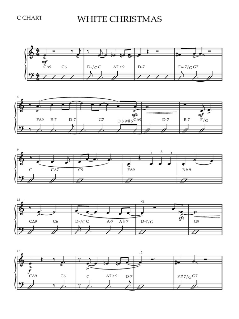 White Christmas Chord Chart | PDF