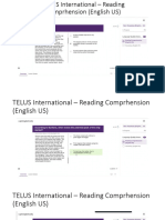 TELUS International - Reading Comprhension (English US)