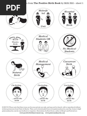 Visual Birth Plan Icons Download