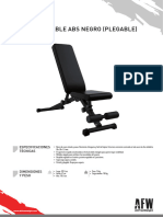 AFW - 10030 Banco Regulable ABS Negro (Plegable)