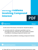 Lesson 3 Solve Problems Involving Compound Interest