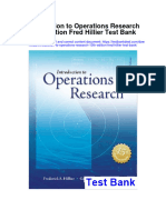 Introduction To Operations Research 10Th Edition Fred Hillier Test Bank Full Chapter PDF