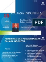 Modul 15 Pembinaan Dan Pengembangan Bahasa Indonesia