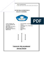 Daftar Nilai Kelas 6 SMT 2 REV 2018