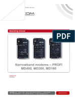 Narrowband Modems - PROFI MD400, MD300, MD160: Operating Manual
