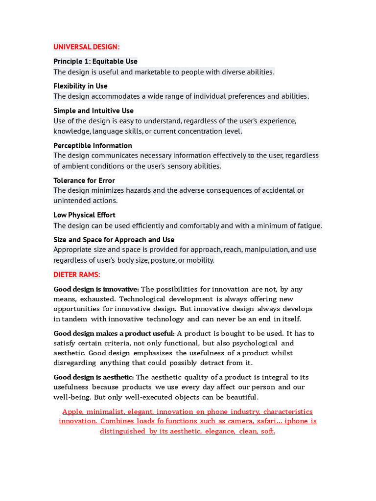 Universal Design | PDF