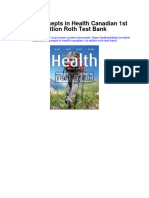 Ebook Core Concepts in Health Canadian 1St Edition Roth Test Bank Full Chapter PDF