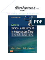 Wilkins Clinical Assessment in Respiratory Care 7Th Edition Heuer Test Bank Full Chapter PDF