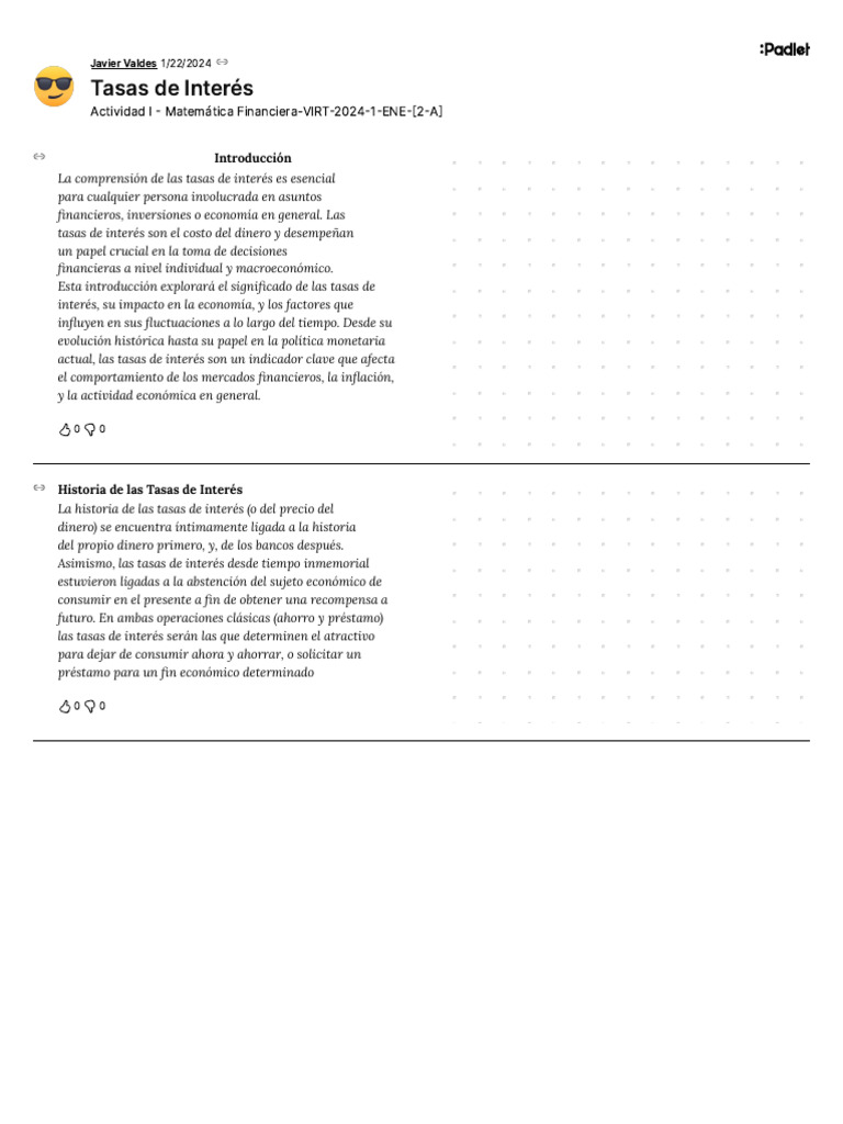 Impacto y Evolución de Tasas de Interés | PDF