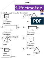 Grade 5 Area Perimeter Worksheet 2