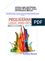 Programming Logic and Design Comprehensive 7Th Edition Joyce Farrell Solutions Manual Full Chapter PDF