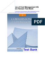 Ebook Cornerstones of Cost Management 4Th Edition Hansen Test Bank Full Chapter PDF