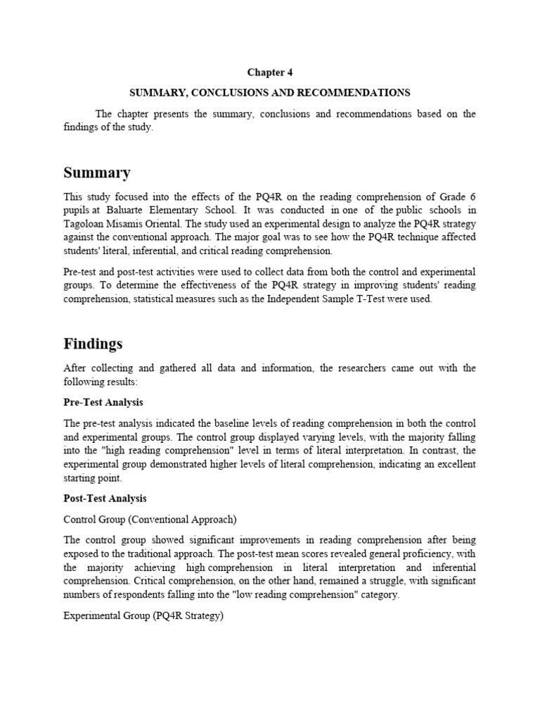 Chapter 4 research | PDF
