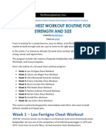 10 Week Chest Workout Schedule